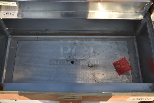 BRAND NEW SCRATCH AND DENT! Regency 600IB2136C7 21" x 36" Underbar Ice Bin with 7 Circuit Post-Mix Cold Plate and Bottle Holders - Image 6 of 7