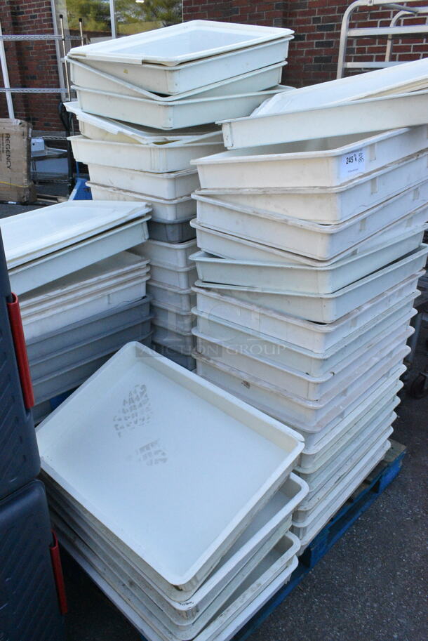 55 White Poly Dough Bins. 55 Times Your Bid! - Image 1 of 3