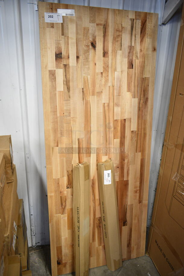BRAND NEW SCRATCH AND DENT! Regency 600WTOB3072G 30" x 72" Wood Top Work Tabletop. No Legs.  - Image 2 of 4