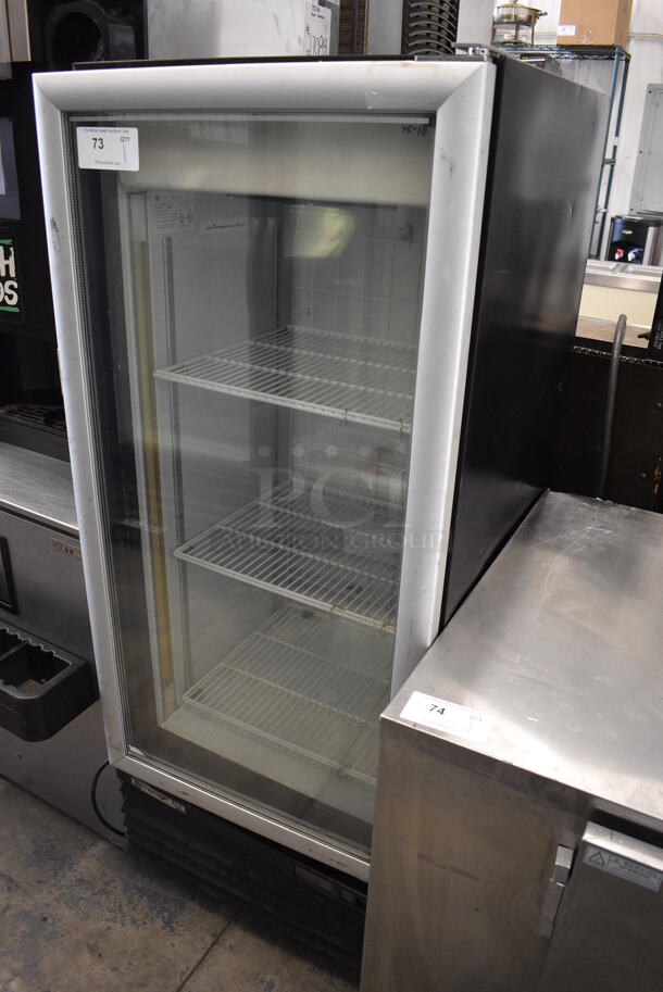 Beverage Air CFG-12-1-B Metal Commercial Single Door Reach In Cooler Merchandiser w/ Poly Coated Racks. 115 Volts, 1 Phase. 24x26x61. Tested and Working! - Image 2 of 5
