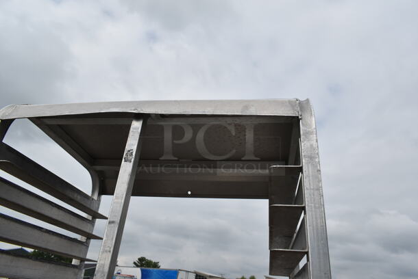 Metal Commercial Pan Transport Rack on Commercial Casters. - Image 3 of 4