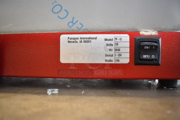 BRAND NEW SCRATCH AND DENT! Paragon TP-12 Metal Commercial Theater 12 oz. Popcorn Machine. 120 Volts, 1 Phase. Tested and Does Not Power On - Image 7 of 7