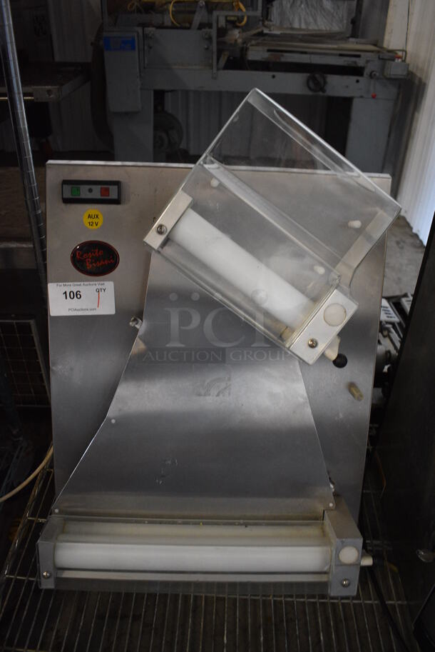 Rosito Bisani Stainless Steel Commercial Countertop Dough Sheeter. 21x19x32. Tested and Working!