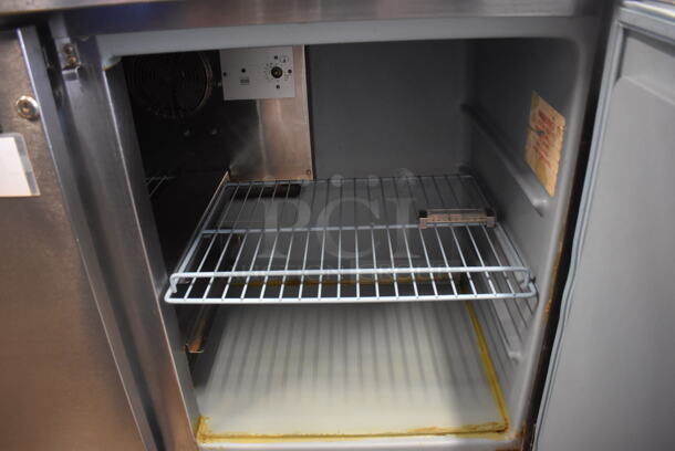 Delfield UC4048 Stainless Steel Commercial 2 Door Undercounter Cooler. 115 Volts, 1 Phase. 48x29x34. Tested and Powers On But Does Not Get Cold - Image 4 of 5
