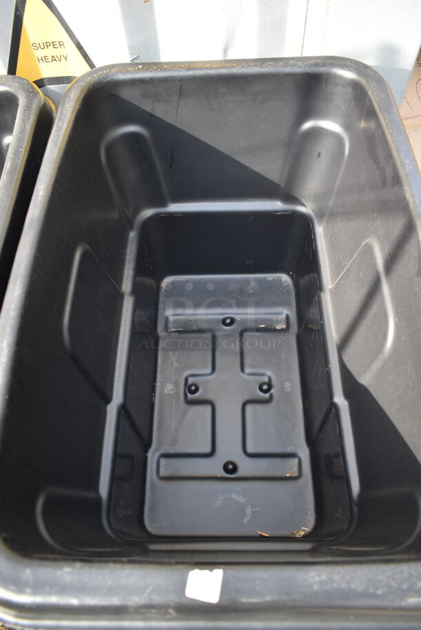 5 BRAND NEW! Lavex Black Poly Tilt Trucks on Commercial Casters. 5 Times Your Bid! - Image 3 of 3