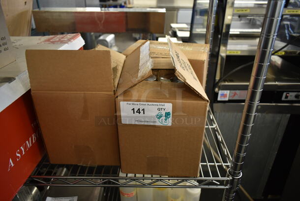 3 Boxes of 6 BRAND NEW! Footed Glasses. 3 Times Your Bid! - Image 2 of 3
