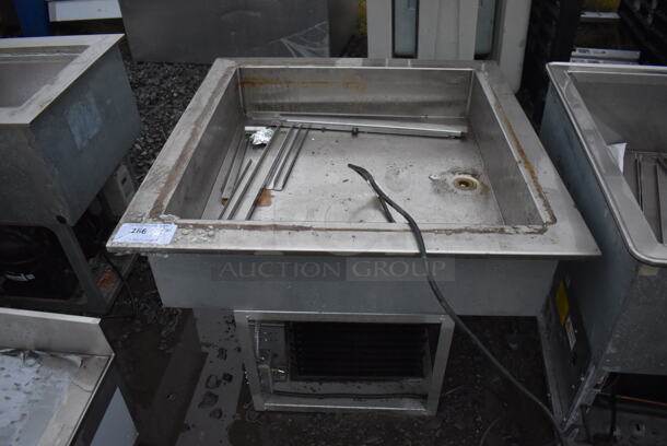 Stainless Steel Commercial Cold Pan Drop In. 33x34x22. Tested and Does Not Power On