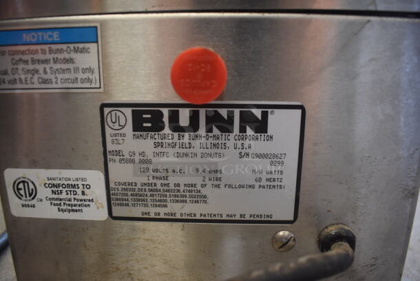 Bunn G9 HD Countertop Coffee Bean Grinder. 120 Volts 1 Phase Tested and Working! - Image 5 of 5