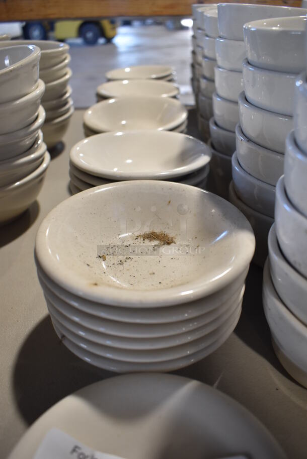 31 White Ceramic Bowls. 5x5x1.5. 31 Times Your Bid!