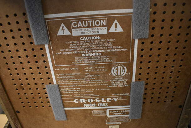 Crosley Model CR83 Stack-O-Matic Countertop Record Player. 17x16x9.5 - Image 6 of 9