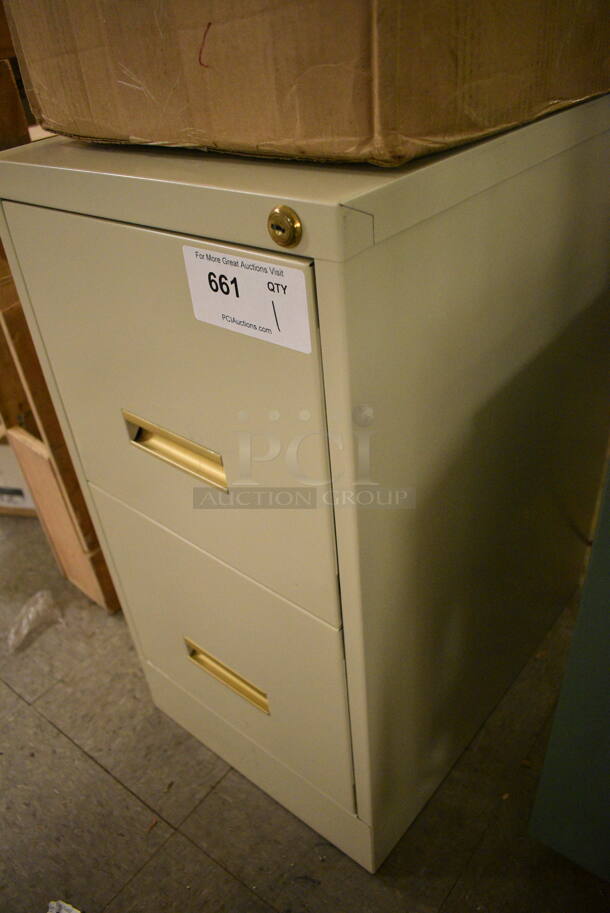 Tan Metal Filing Cabinet - Image 3 of 3