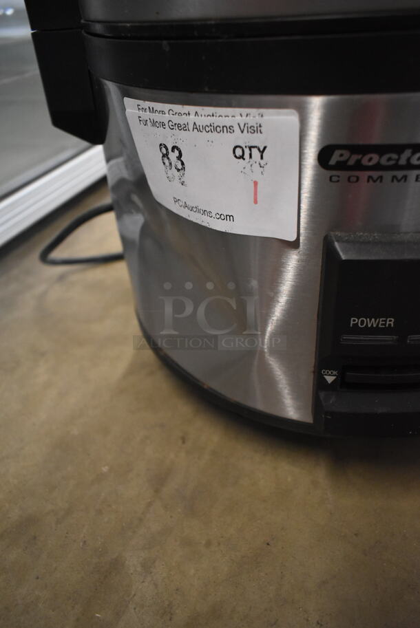 BRAND NEW SCRATCH AND DENT! Hamilton Beach 37540 Stainless Steel Countertop 40 Cup (20 Cup Raw) Rice Cooker / Warmer. 115 Volts, 1 Phase. Tested and Working! - Image 3 of 5