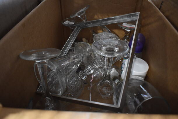 ALL ONE MONEY! Tier Lot of Various Items Including Splenda Packets, Plastic Lids, Various Glasses - Image 6 of 9