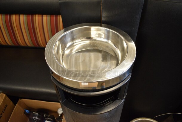 BRAND NEW! 3 Rubbermaid Model 2856-00 Trash Can and Smoking Urn. 10.5x10.5x19.5.  - Image 3 of 4