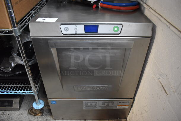 LATE MODEL! Hobart LXEH Stainless Steel Commercial Undercounter Dishwasher. 208-240 Volts, 1 Phase. 24x26.5x33
