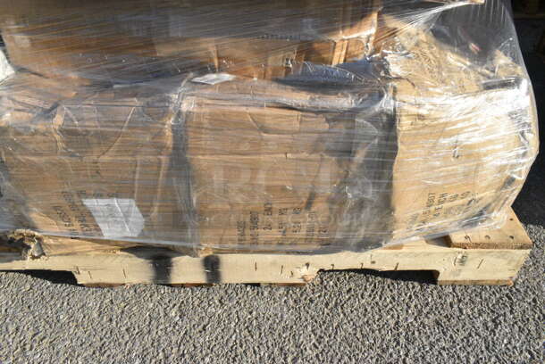 30 BRAND NEW Boxes Including 5004C Choice 4 oz. Coffee Print Poly Paper Hot Cup - 1000/Case, 346BKFSNSPM Choice Medium Weight Black Wrapped Plastic Cutlery Set with Napkin and Salt and Pepper Packets - 250/Case, 3 Box 130IC20DSP1M Choice 20 lb. Clear Plastic Drawstring Ice Bag with Ice Print - 250/Case, 2 Box 5001RT800B Lavex 8" White Hardwound Paper Towel, 800 Feet / Roll - 6/Case, 2 Box 500CC32PHD Choice Heavy Duty 32 oz. Pedestal Heavy Weight Clear PET Plastic Cold Cup - 500/Case, 795PTOKFTW4 Choice Kraft Folded Paper #4 Take-Out Container with Window 7 3/4" x 5 1/2" x 3 1/2" - 140/Case, 5001RT800N Lavex 8" Natural Kraft Hardwound Paper Towel, 800 Feet / Roll - 6/Case, 485STRAWUNN Choice 7 3/4" Jumbo Neon Unwrapped Soda Straw - 10000/Case. 30 Times Your Bid!  - Image 7 of 12