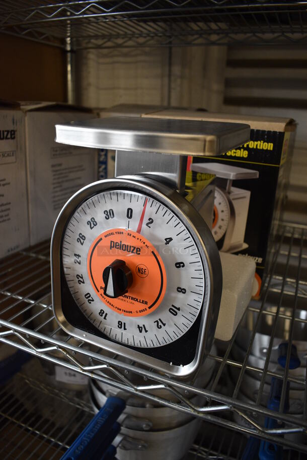 3 BRAND NEW IN BOX! Pelouze Model Y32R Metal Countertop Food Portioning Scales. 7x7x9. 3 Times Your Bid! - Image 2 of 4