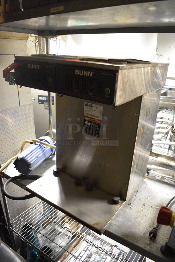 Bunn Stainless Steel Commercial Countertop Coffee Machine w/ Hot Water Dispenser. 120/240 Volts, 1 Phase. 16x18x23.5. Item Was in Working Condition on Last Day of Business. (kitchen) - Image 2 of 6