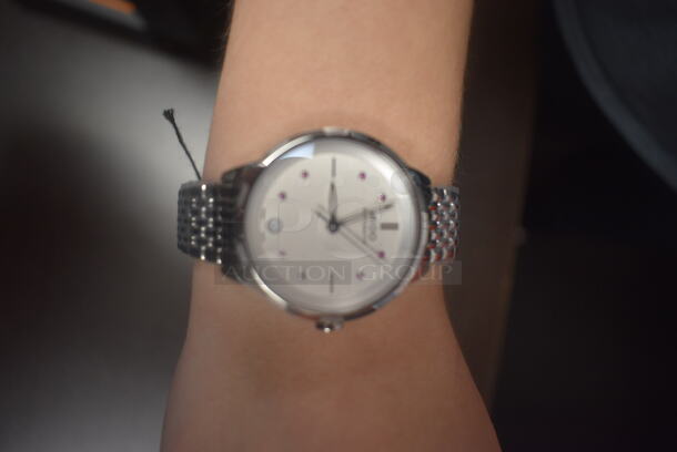 BRAND NEW IN BOX! Mido Rain Flower Silver Ladies Watch - Image 5 of 6