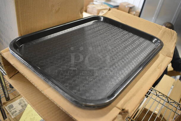 24 BRAND NEW IN BOX! Carlisle Black Poly Trays. 12x16x1. 24 Times Your Bid! - Image 2 of 4
