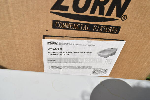 BRAND NEW SCRATCH AND DENT! Zurn Z5410 Blowout Service Sink Wall Mount.  - Image 3 of 3