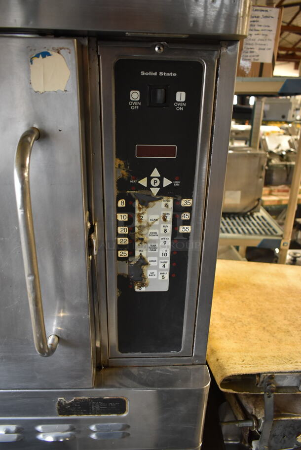 2 Blodgett Stainless Steel Commercial Natural Gas Powered Half Size Convection Oven w/  View Through Door, Metal Oven Racks on Commercial Casters. 2 Times Your Bid! - Image 4 of 9