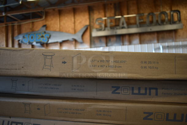 PALLET LOT of 25 BRAND NEW IN BOX! Zown Maxchief Cocktail80 PT017X004 Shark Grey Table. Stock Picture Used as Gallery. 25 Times Your Bid! - Image 4 of 7