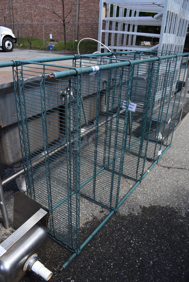 Metro Green Finish 5 Tier Shelving Unit. BUYER MUST DISMANTLE. PCI CANNOT DISMANTLE FOR SHIPPING. PLEASE CONSIDER FREIGHT CHARGES. 48x18x87 - Image 4 of 4