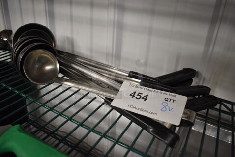 8 Various Metal Ladles. Includes 14". 8 Times Your Bid!