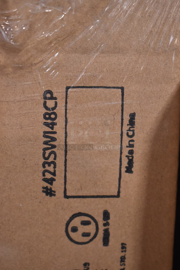 2 BRAND NEW IN BOX! ServIt 423SWI48CP Stainless Steel Commercial 48" High Wattage Strip Warmer with Infinite Controls. 120 Volts, 1 Phase. 2 Times Your Bid! - Image 4 of 5