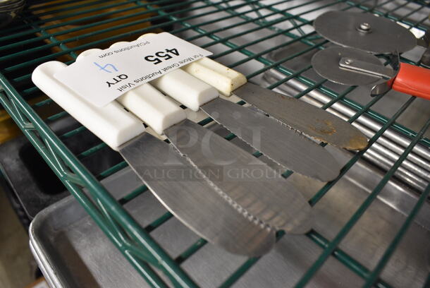 4 Stainless Steel Spreaders. 7". 4 Times Your Bid! - Image 2 of 2