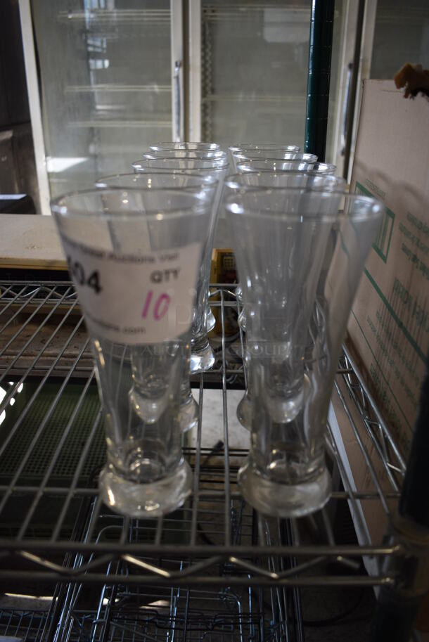 10 Beverage Glasses. 3x3x7. 10 Times Your Bid!