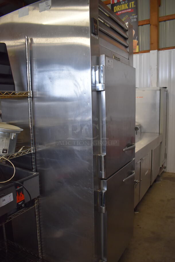 Traulsen RLT132WUT-HHS Stainless Steel Commercial 2 Half Size Door Reach In Freezer. 115 Volts, 1 Phase. 30x35x83. Tested and Working! - Image 5 of 6