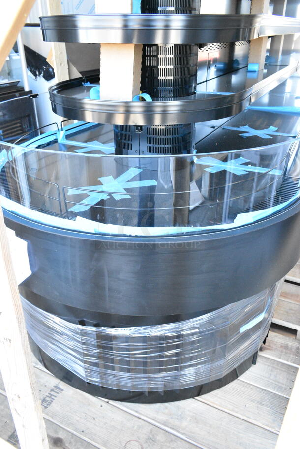 BRAND NEW IN CRATE! Structural Concepts FSE663R Metal Commercial Self Service End Cap Open Grab N Go Merchandiser. 208/240 Volts, 1 Phase.  - Image 6 of 7