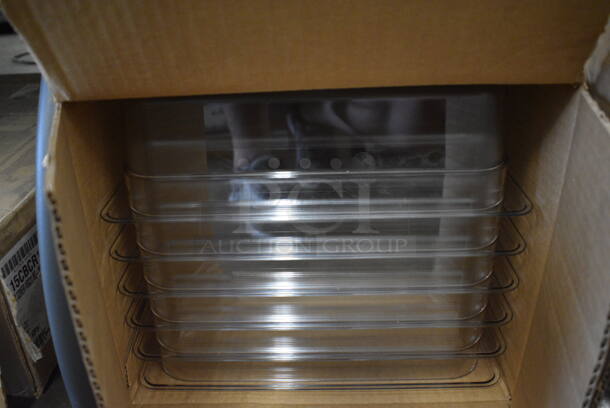 ALL ONE MONEY! Lot of 6 BRAND NEW IN BOX! Cambro Full Size Drop In Bins. 1/1x4