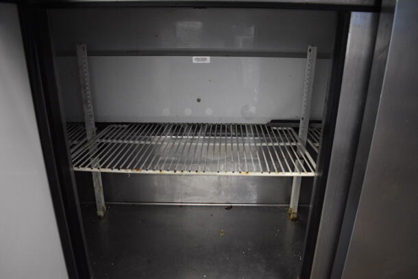 True Model TSSU-72-30M-B-ST Stainless Steel Commercial Sandwich Salad Prep Table Bain Marie Mega Top on Commercial Casters. 115 Volts, 1 Phase. 72x34x46. Tested and Powers On But Does Not Get Cold - Image 8 of 9