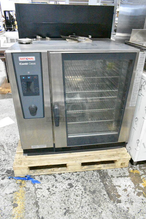 BRAND NEW! 2021 Rational LM200EG.XXXXX Stainless Steel Commercial Natural Gas Powered Combi Convection Oven.  - Image 1 of 9