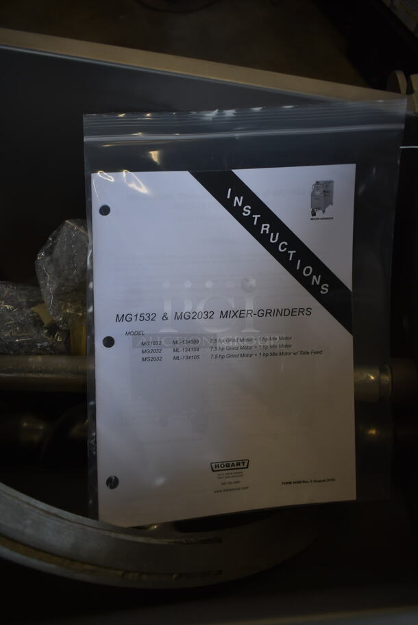 BRAND NEW! 2022 Hobart MG2032 Metal Commercial Floor Style Electric Powered Meat Mixer Grinder. 208 Volts, 3 Phase. - Image 12 of 12