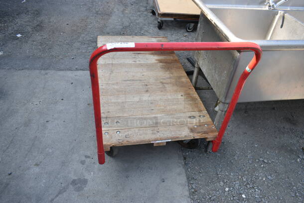Metal Flat Cart on Casters.  - Image 5 of 6
