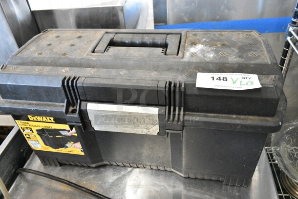 ALL ONE MONEY! Lot of DeWalt Black Poly Tool Box w/ Contents.  - Image 7 of 8