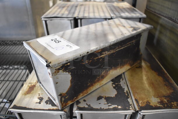10 Metal Single Loaf Baking Pans w/ Lids. 5.5x14x5. 10 Times Your Bid! - Image 2 of 4