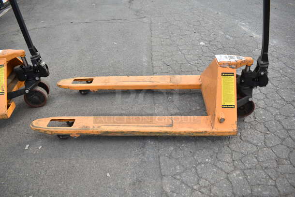 Metal Commercial 5,500 Pound Metal Pallet Jack.  - Image 3 of 6