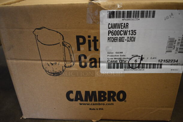 ALL ONE MONEY! Lot of 60 BRAND NEW IN BOX! Cambro Poly Clear Pitchers. 7x5.5x8.5 - Image 3 of 3