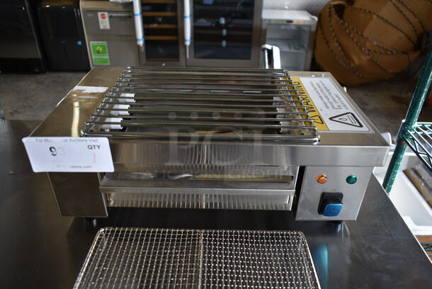 BRAND NEW SCRATCH AND DENT! 2022 Hoocoo IBG-18 Stainless Steel Commercial Countertop Electric Powered Barbecue BBQ Grill. 110 Volts, 1 Phase. Tested and Working! - Image 4 of 7