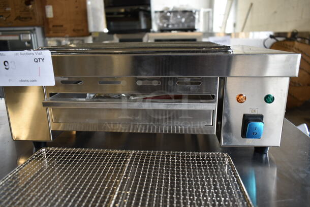 BRAND NEW SCRATCH AND DENT! 2022 Hoocoo IBG-18 Stainless Steel Commercial Countertop Electric Powered Barbecue BBQ Grill. 110 Volts, 1 Phase. Tested and Working! - Image 6 of 7