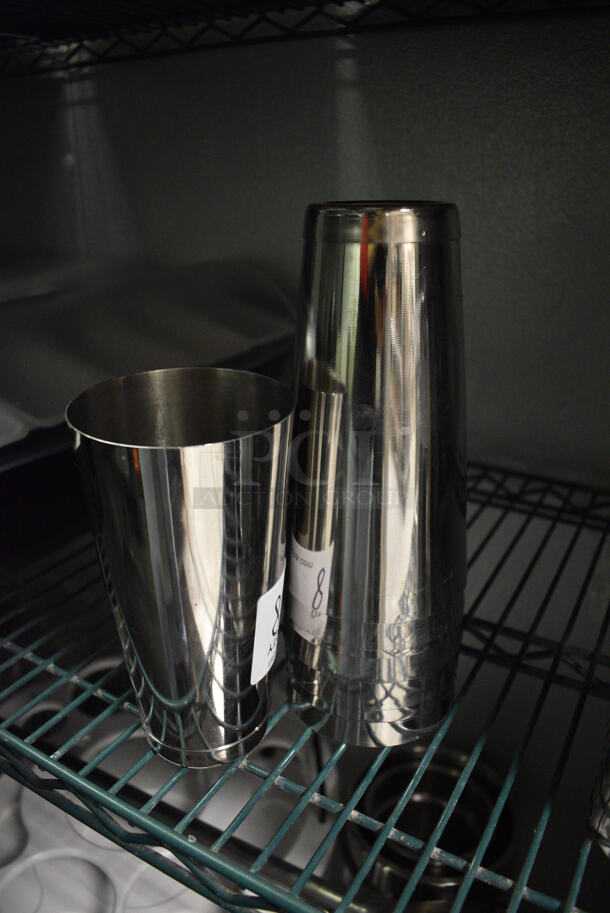 8 Metal Mixing Cups. 3.5x3.5x7. 8 Times Your Bid! (kitchen) - Image 2 of 2