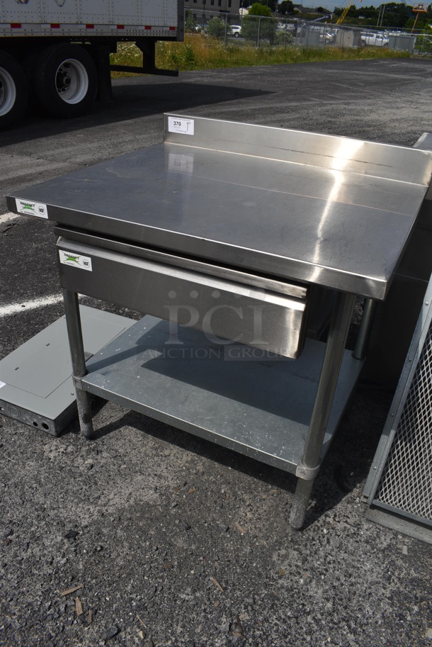 Regency Stainless Steel Table w/ Back Splash, Drawer and Under Shelf. 36x30x38 - Image 2 of 4