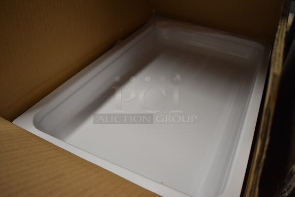 ALL ONE MONEY! Lot of 3 BRAND NEW IN BOX! White Poly Full Size Drop In Bins. 1/1x2 - Image 3 of 4