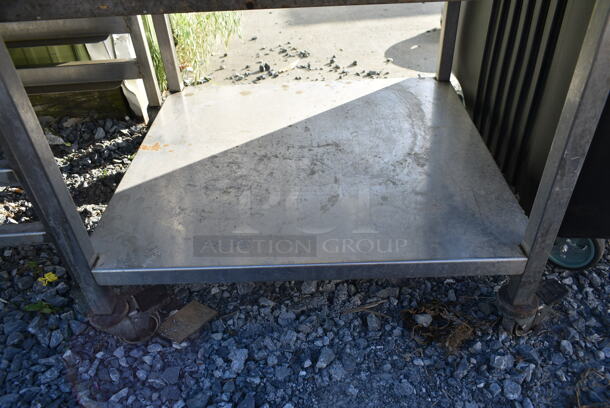 Stainless Steel Equipment Stand w/ Under Shelf on Commercial Casters.  - Image 2 of 3