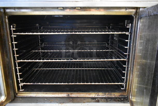 2 Patriot PT-COE Stainless Steel Commercial Electric Powered Full Size Convection Ovens w/ View Through Doors, Metal Oven Racks and Thermostatic Controls on Commercial Casters. 208 Volts, 3 Phase. 2 Times Your Bid! - Image 7 of 8